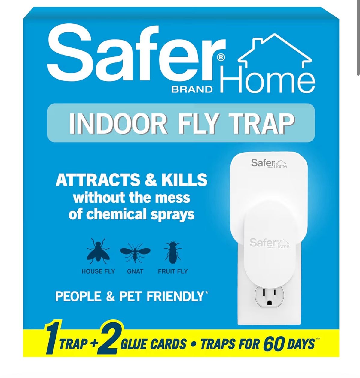 Fly Trap And Extra Refill Sticky Cards