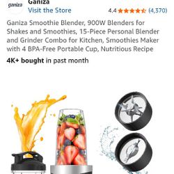 Ganiza Blender, 900W Brand New!