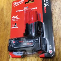 Milwaukee M12 6.0 aH Battery. New in Retail Package!