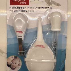 Playtex Baby 3 Piece Healthcare Kit - Nail Clipper, Nasal Aspirator and Medicine Dropper