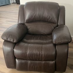 Leather Electric Sofa And Recliner