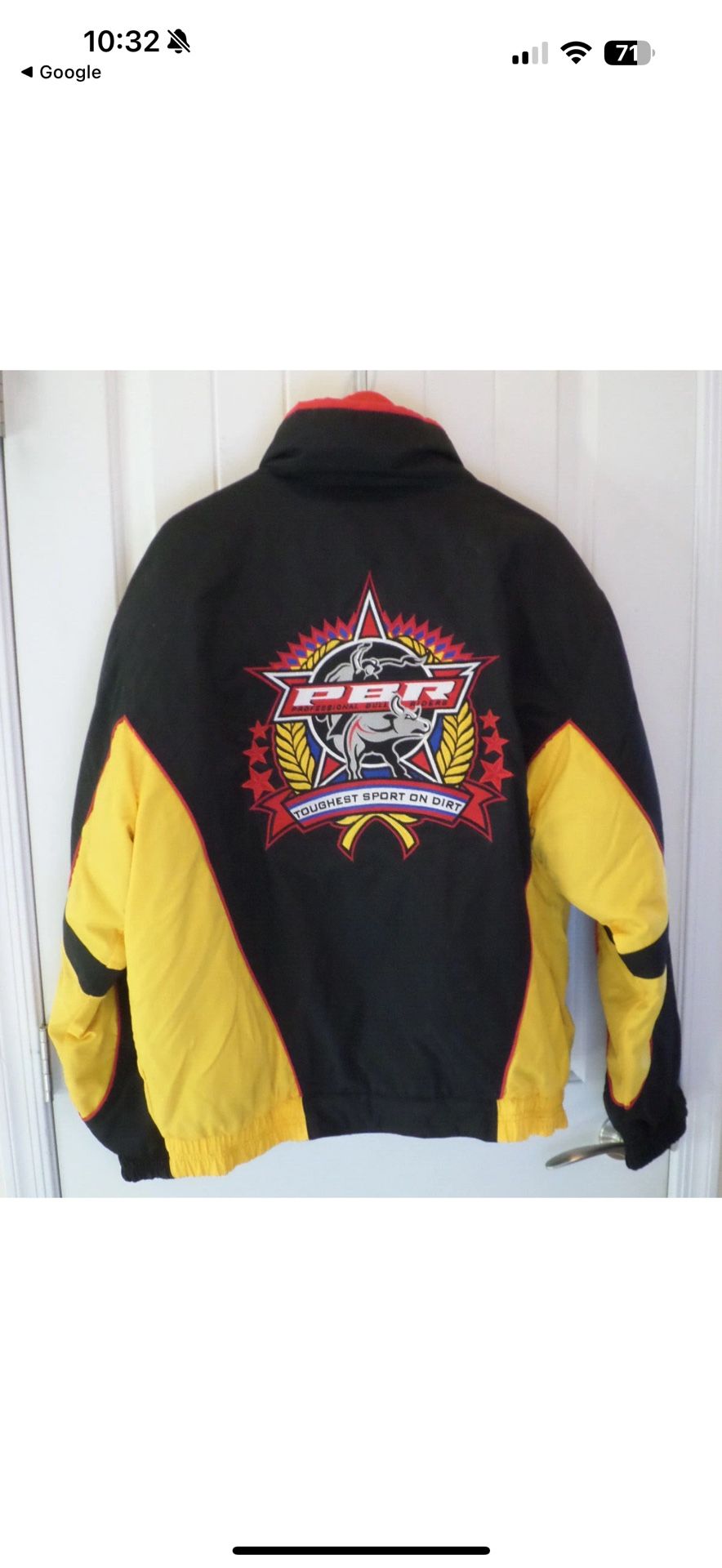 Professional Bull Riders Coat by Cripple Creek PBR Embroidered Rodeo. Men's L