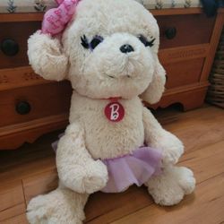 Barbie Stuffed Puppy Ballerina 