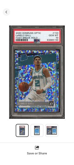 2020 lamelo ball rookie card fast break Holo