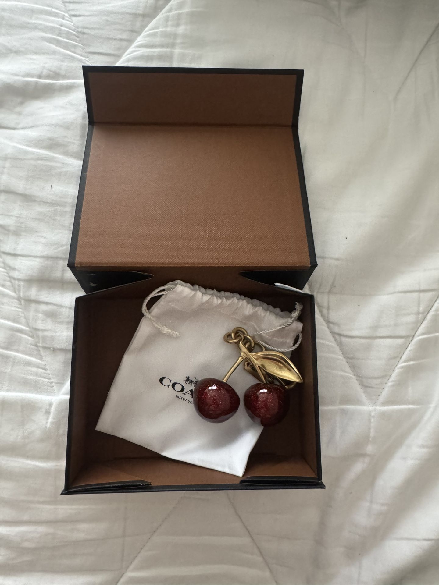 coach cherries bag charm