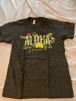 Hawaii Hawaiian Hibiscus Flower Plants Fern Design Style Size Medium