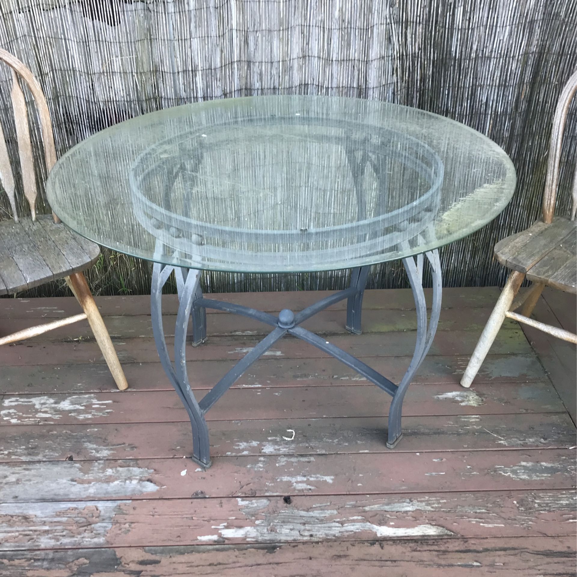 Backyard/Patio Glass Table