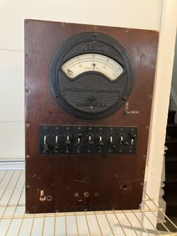 Antique Vintage Us Army, Weston Electrical Instrument Voltmeter Gauge World War Ii We