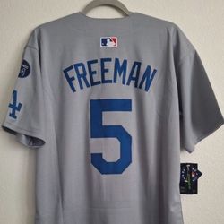 $45 White, blue, grey 2025  Kike World Series Mookie Betts, Freddie freeman, Ohtani, And Yamamoto dodgers Jersey