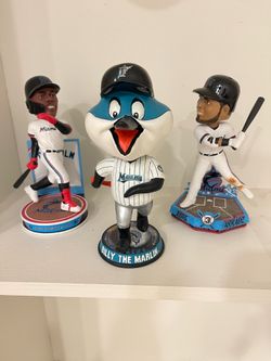 Miami Marlins baseball lot of 3 Forever Collectibles rare bobbleheads