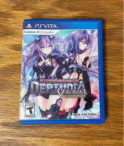 Hyperdimension Neptunia Re;Birth 3 for Sony PlayStation Vita video game console system PS portable PSVITA hyper dimension rebirth