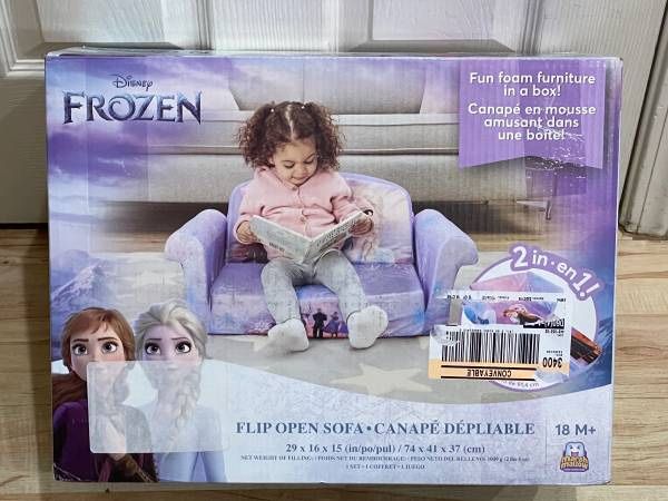 New Frozen 2 Children's Flip Open Foam Sofa Marshmallow Furniture