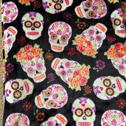 2 Brand New Plush ‘Day Of The Dead’ Throws