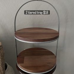 2 tiered tray
