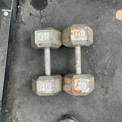 40LB Pair Of Dumbbells