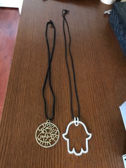 Jewelry 2 jewish/ from Israel hamsa prayer necklaces