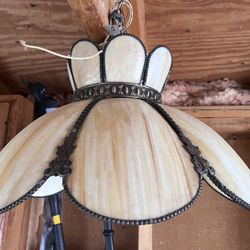 Vintage mother-of-pearl ceiling lamp