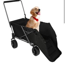 REDCAMP Folding Dog Wagon Cart Tailgate Heavy Duty