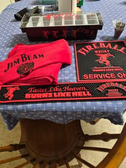 Fireball & Jim Beam Bar Accessories Bundle