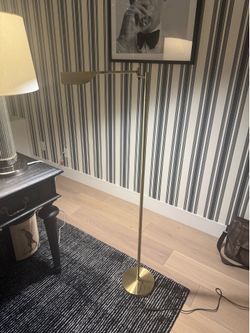 Gold floor lamp