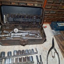 Socket Set With Miscellaneous Tools