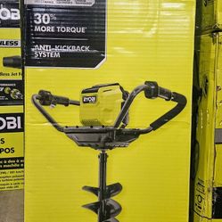 New 8 in. Ryobi 40V HP Brushless Cordless Earth Auger