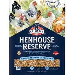 Kalmbach Feeds All Natural Henhouse Reserve 17% Protein Premium Layer Chicken Feed, 30-lb bag