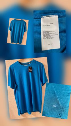 DSG Men's Shirt Blue Gleam Heather,  Size L