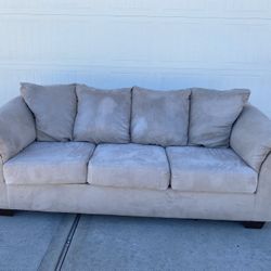 Beige Couch / Free Delivery 