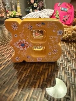 Ceramic Letter B Floral Decor