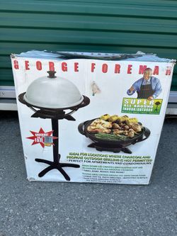 George Foreman Super All Around Indoor Outdoor Electric Grill Oven Roaster