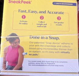 SneakPeek Snap Early Gender DNA Test Kit