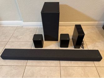LG 5.1 Channel Wireless Soundbar Surround Speaker System with Subwoofer – Like New