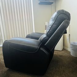 2 - Gray Manual Swivel Glider Recliners