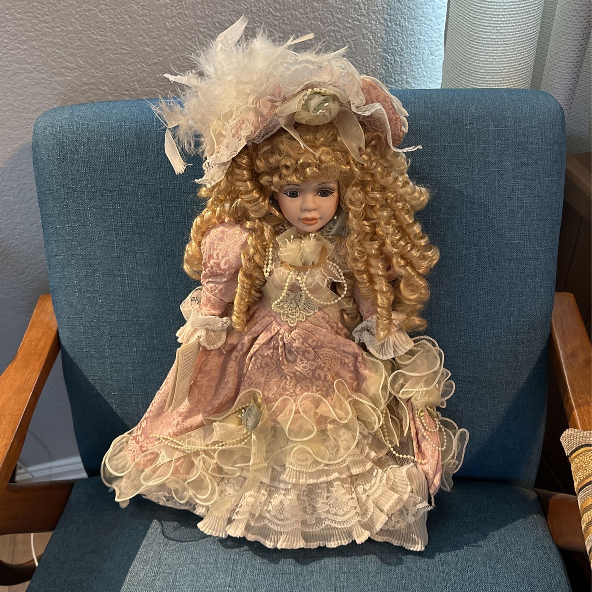 Vintage Duck House Porcelain Collectible Doll