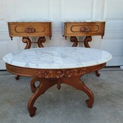 Marble Top  Tables Antique 