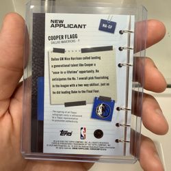 Cooper Flag Auto To 99 Green Foil Topps