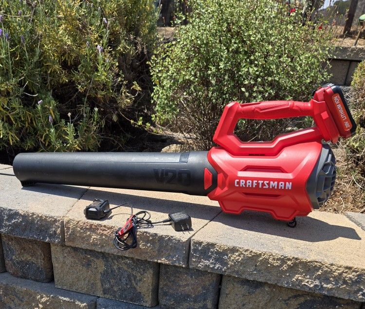Cordless Leaf Blower with Battery and Charger
