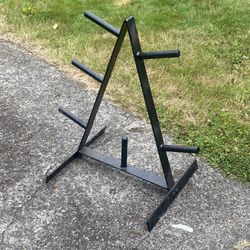 Standard Barbell Plate Storage Tree