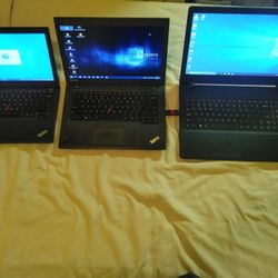 3 Lenovo X240, T450, Ideapad 110 Win 10