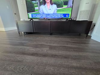 Wood 2 piece large TV stand.