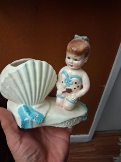 Antique ceramic planters