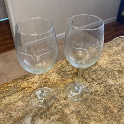 2 Wine Glasses $3