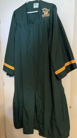 Graduation Cap and gown- Dark green, Independence High School