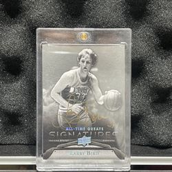 Larry Bird Gold Autographed Card 3/4 