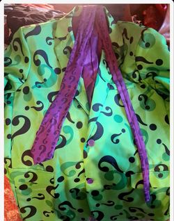 The Riddler Costume Suit Jacket and Tie