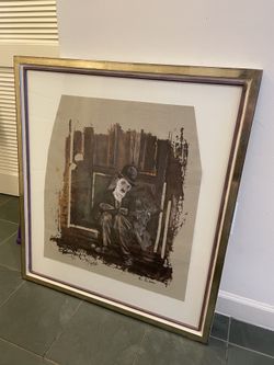 Charlie Chaplin with Dog Print