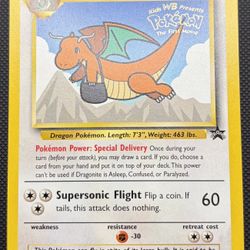 Dragonite #5 Black Star Promo Kids, Wb Pokémon Stamp