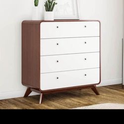 Mid Century Modern Style 4 Drawer Dresser (New In A Box)