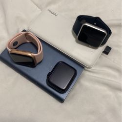 3 Apple Watches And 2 Portable Chargers 